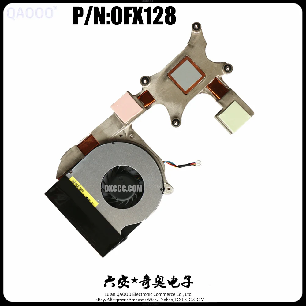 P/N:0FX128 Original CPU COOLING FAN For DELL Latitude E6400 CPU Cooling Fan With Heatsink DFS531005MC0T F750 P/N:0FX128