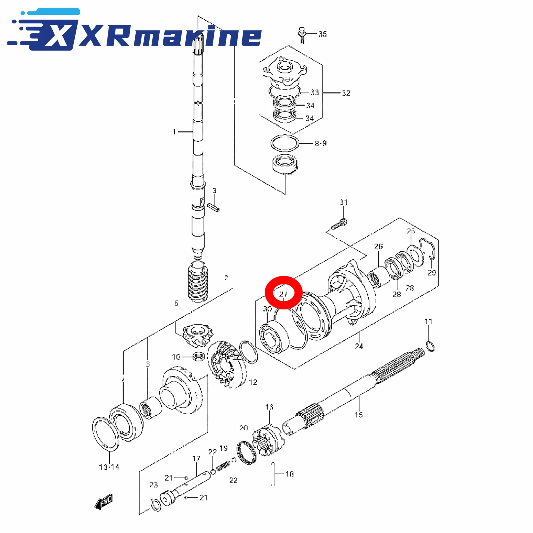 2 Pcs Sealing O-ring Replacement for Suzuki Marine DF70A DF80A DF90A 2009 2010 2011 Outboard Motors 09280-92004 GLM 45630