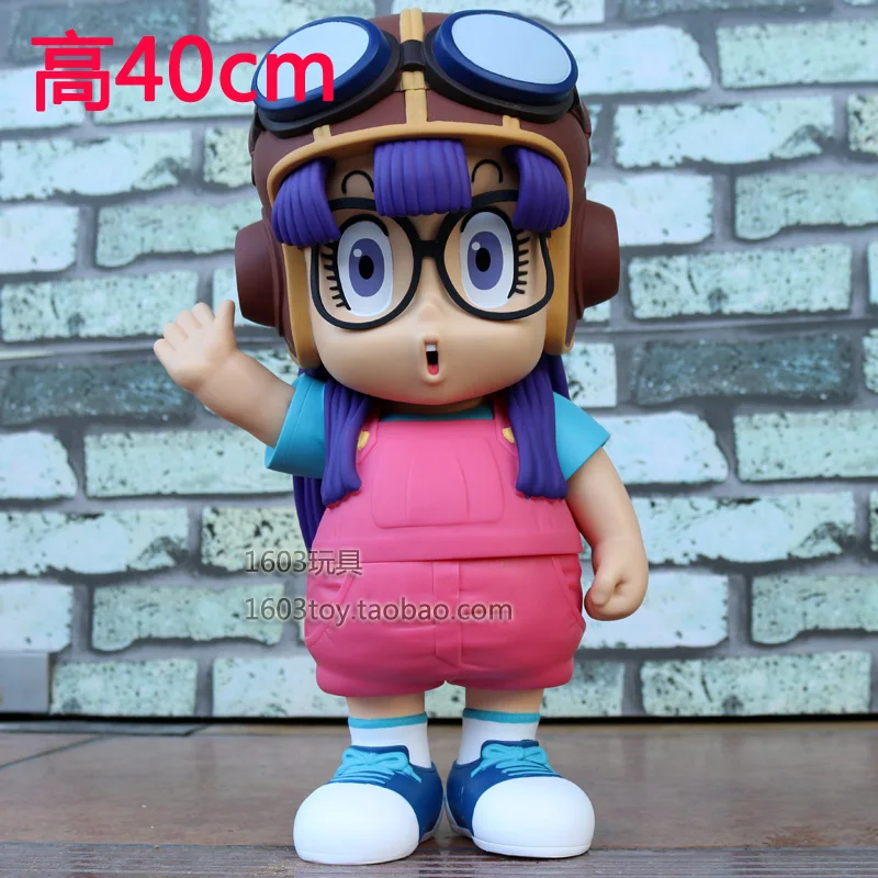 Original Akira Toriyama Alarai Large Ornament Iq Doctor Aviator Anime Peripheral Doll Figurine Model Living Room Decoration Gif