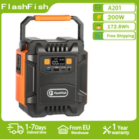 Flashfish A201 Mini Portable Power Station 200W Solar Generator 172.8Wh Lithium Battery Home Backup Outdoor Camping Mobile power