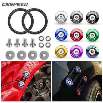 자동차 앞 범퍼 후면 범퍼 해치 커버 서라운드 고정 버클 해치 뚜껑 용 유니버설 스타일 퀵 릴리스 패스너 키트