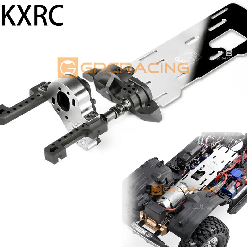 

KXRC Metal Front Motor Engine Gearbox Kit for 1/10 RC Crawler Car Traxxas TRX4 Defender Bronco ACTICAL UNIT RTR KIT Upgrade Part