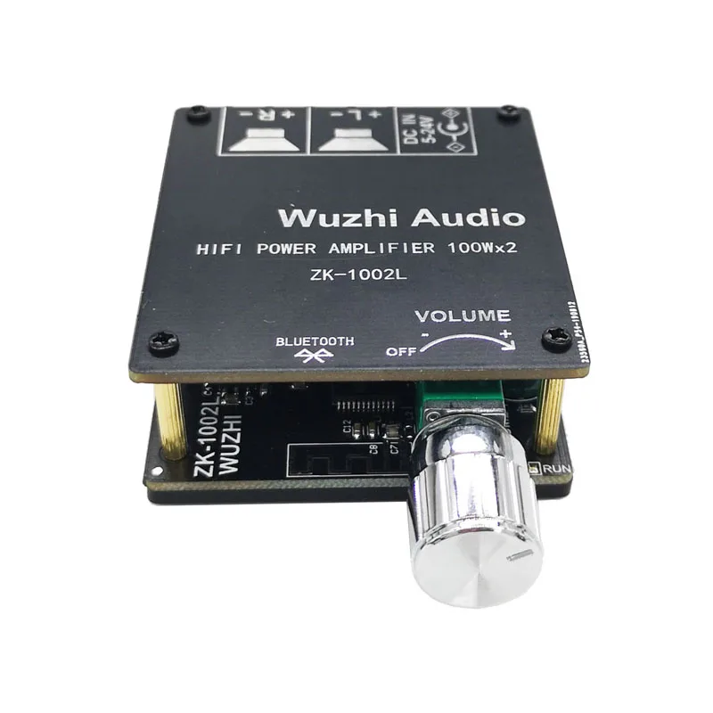 ZK-1002L MINI Bluetooth 5,0 DC 5-24V amplificador de potencia Digital de Audio inalámbrico placa estéreo 100Wx2 amplificador amplificador Bluetooth