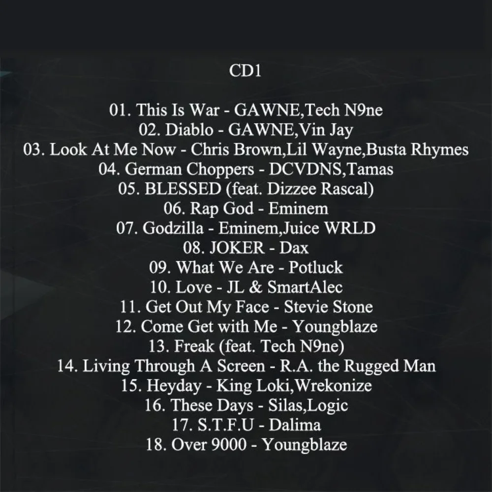 Chopper Fast Rap 4CD - هيب هوب عالي الطاقة وموسيقى الراب الإنجليزي غير الخسارة للسيارة والاستماع اليومي والإيقاعات الديناميكية