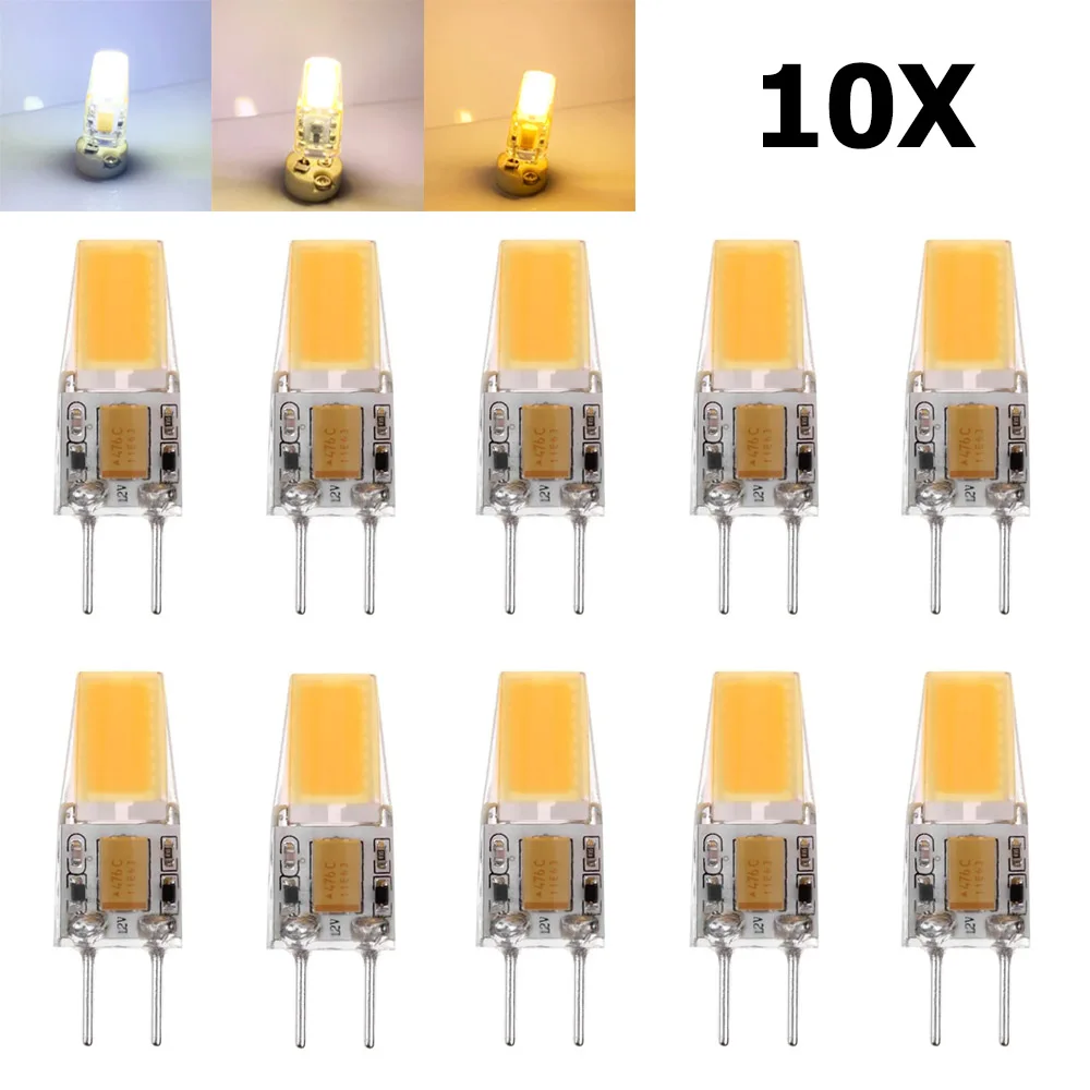 

10X GY6.35 LED Silicone Lamp 5W Decoration 360Degree Spotlight Appliance Neutral Halogen living 12volt Saving Clear Room COB 12V