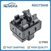 Novosa-Botón de interruptor maestro para elevalunas de coche, 4602756AB, para Jeep Wrangler Mopar, 4 puertas, 2007, 2008, 2009, 2010, 4602756AA