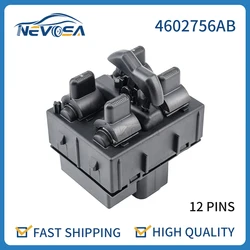 Novosa-Botón de interruptor maestro para elevalunas de coche, 4602756AB, para Jeep Wrangler Mopar, 4 puertas, 2007, 2008, 2009, 2010, 4602756AA