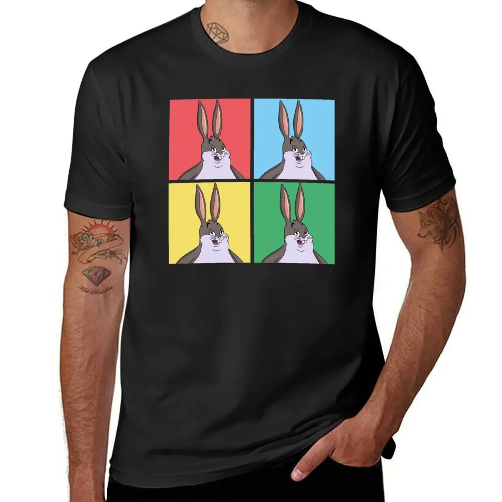 Big Chungus Cover T-Shirt man clothes rapper graphic tees Short sleeve tee men