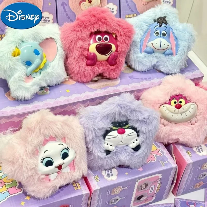 Disney Hairy Season Series Flowers Lie Prone Blind Box Lotso Aristocats Lotso Dumbo Anime Figure Doll Pendant Girl Gift Toy