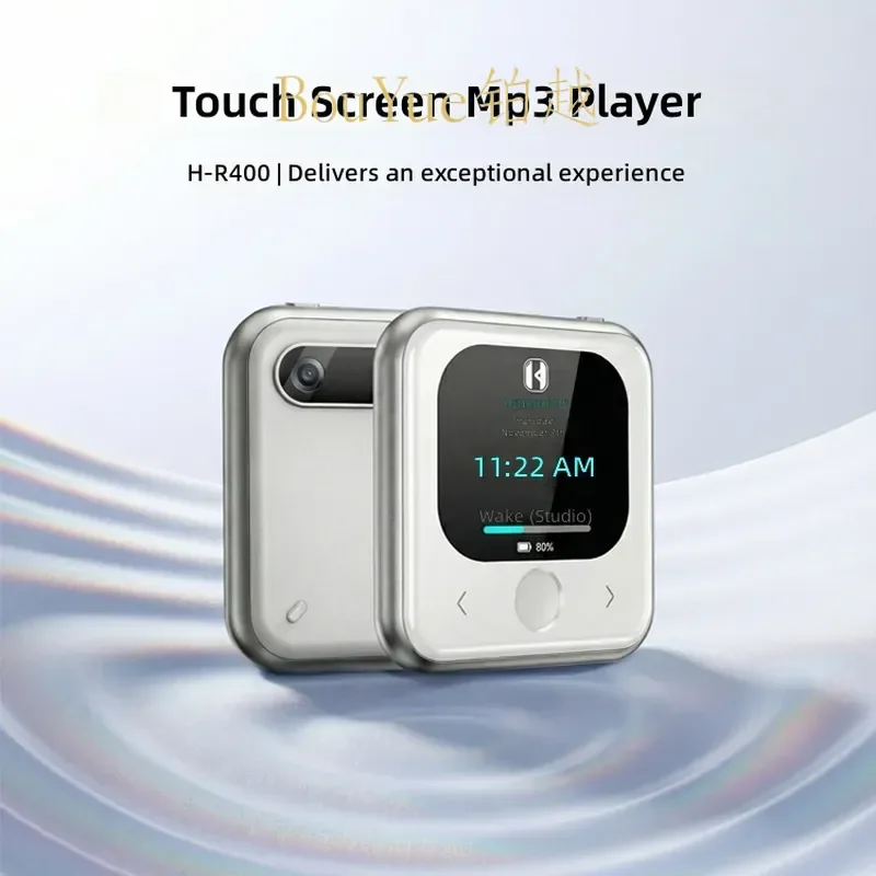 Compact Square MP3 Player with Camera Flashlight Ultra Light Portable Music Device Small Battery Powered Audio Recorder