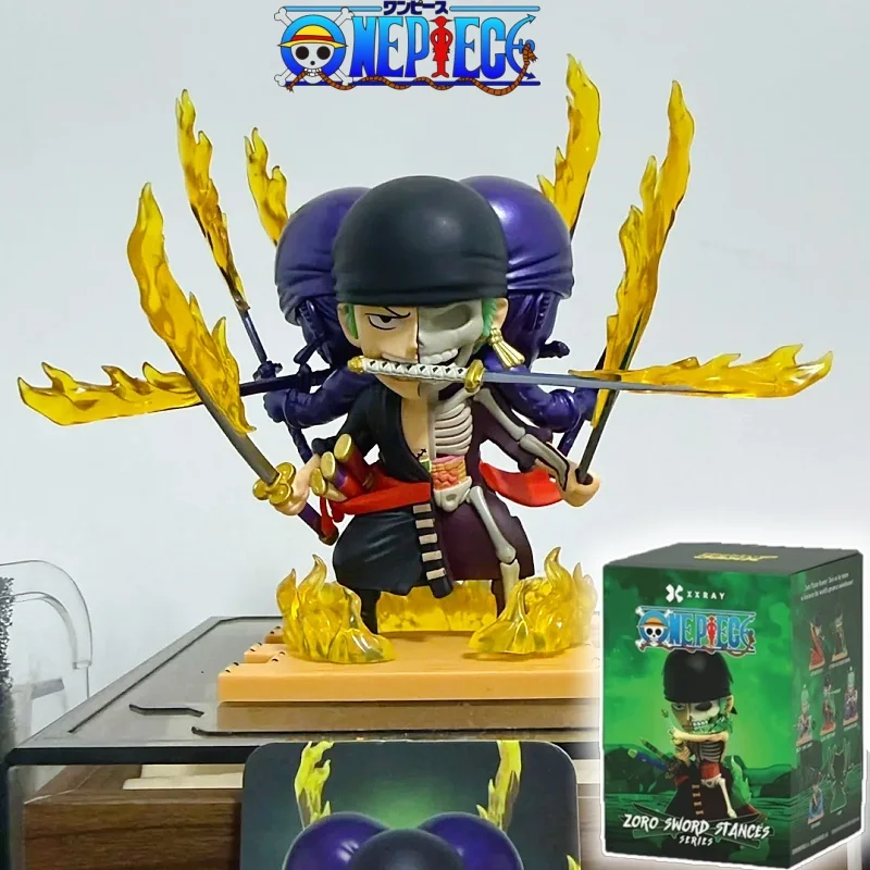 Xxray One Piece Roronoa Zoro Anime Figure Blind Box Skeleton Collectible Desktop Display Decoration Toy Gift