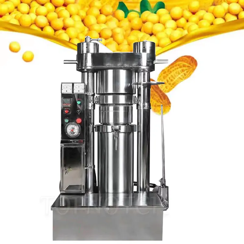 Prensa hidráulica de aceite de sésamo, prensa en frío de gran capacidad, prensador de aceite hidráulico de mantequilla de cacao