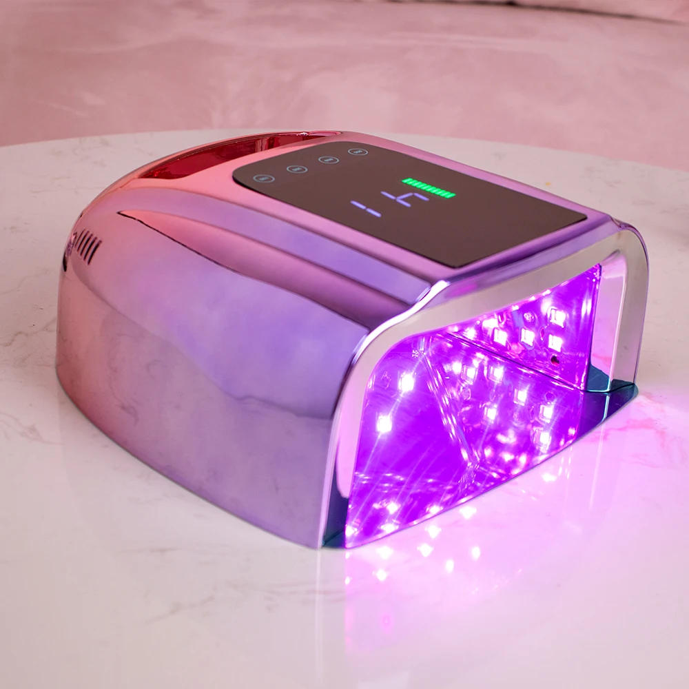 Professional Salon Use Gradient Purple Fashion Cordless Rechargeable Wireless LED UV Light Nail Lamp Nail Dryer