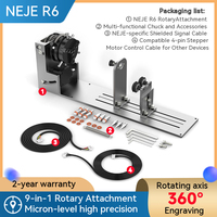 NEJE laser engraving machine rotary roller chuck R6-A axis 360° rotation, 9 in 1 multi-function, wide compatibility