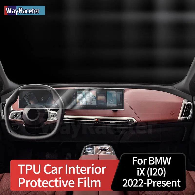 Self Healing Anti Scratch Top TPU Vinyl Center Gear Interior Paint Protection Film For BMW iX 2022 2023 M60 I20 Accessories