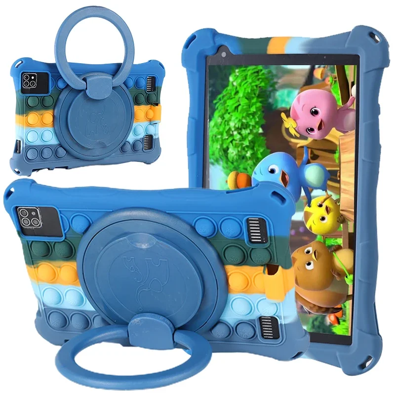 8 Inch Android kids tablet pc for  children learning kids' tablets tablette with colorful silicon cases