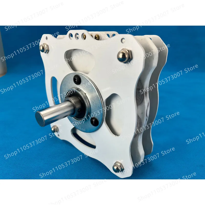 High-power DIY disc permanent magnet coreless generator, low-speed, high-efficiency wind-hydraulic free energy exploration