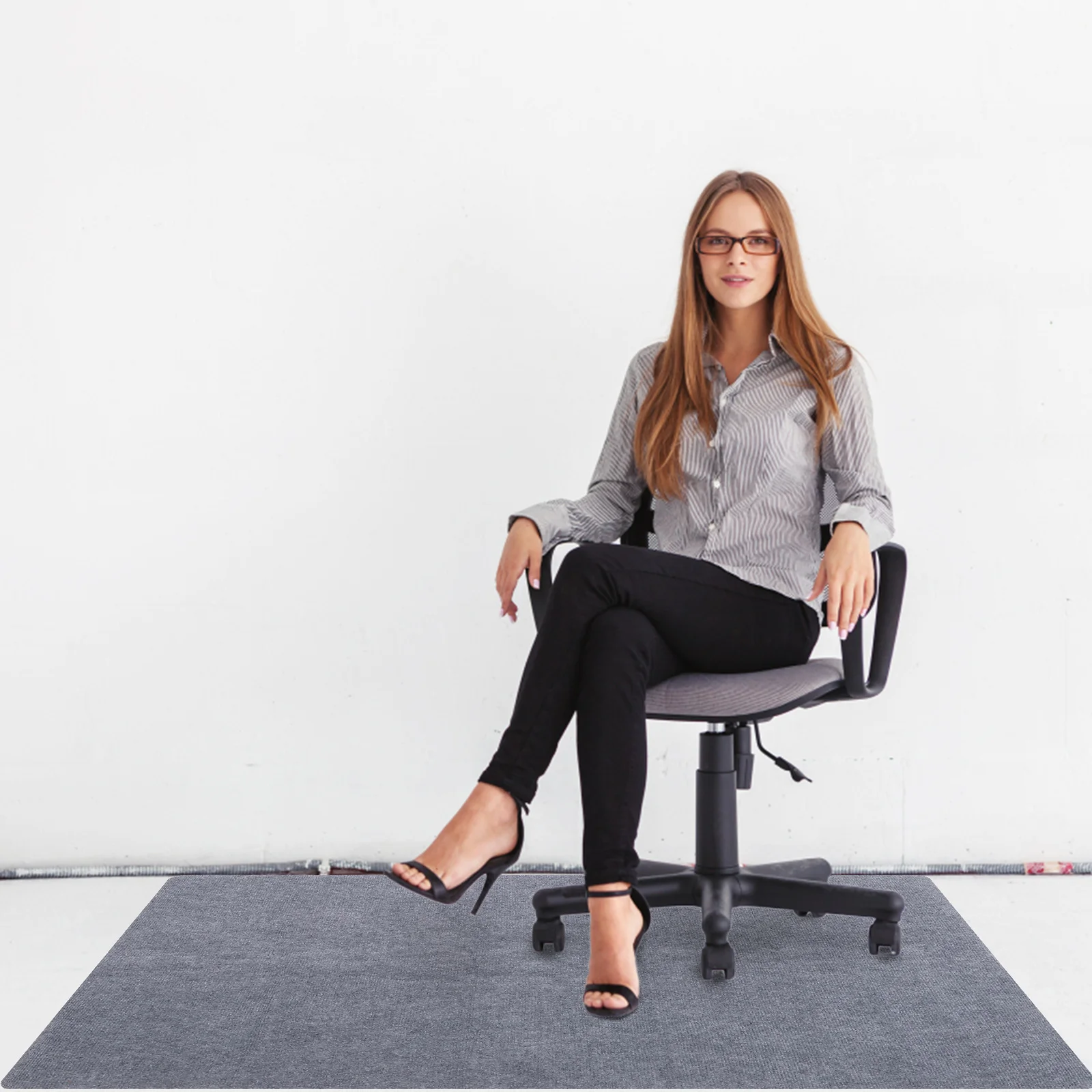 

Thickened Office for Hardwood Office Chair Mat For Hardwood Floor Non-Slip Floor Protective Mat Roll Up Easy Storage