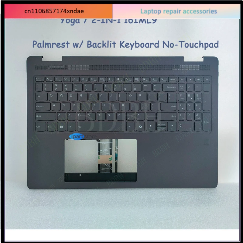 For  Lenovo For Yoga 7 2-IN-1 16IML9 83DL Palmrest w/ Backlit Keyboard 5CB1N95158