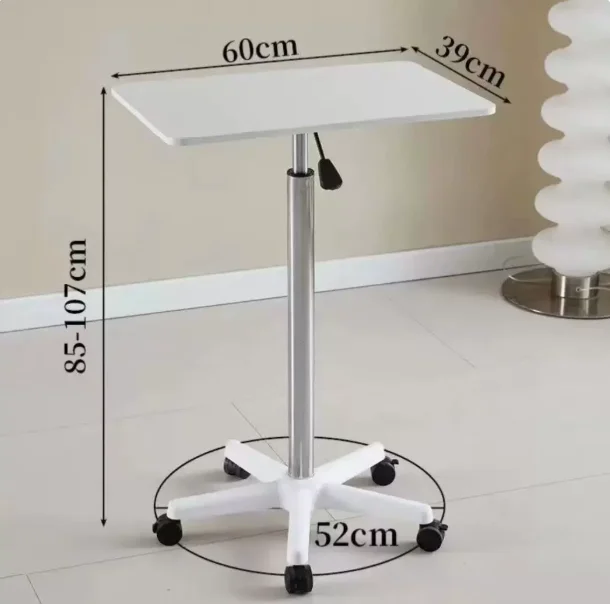 Pulley Mobile Small Table Standing Table Lifting Small Bedside Table Laptop Office Desk