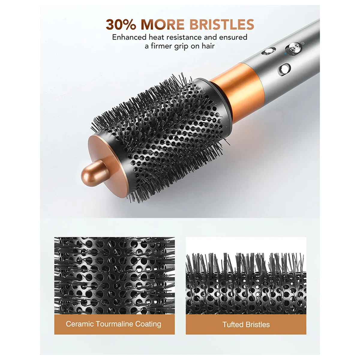 ดิฟฟิวเซอร์และแปรงเพิ่มวอลลุ่มกลมขนาดใหญ่เข้ากันได้กับ Dyson Airwrap HS05, HS01 - ของขวัญความงามในอุดมคติ