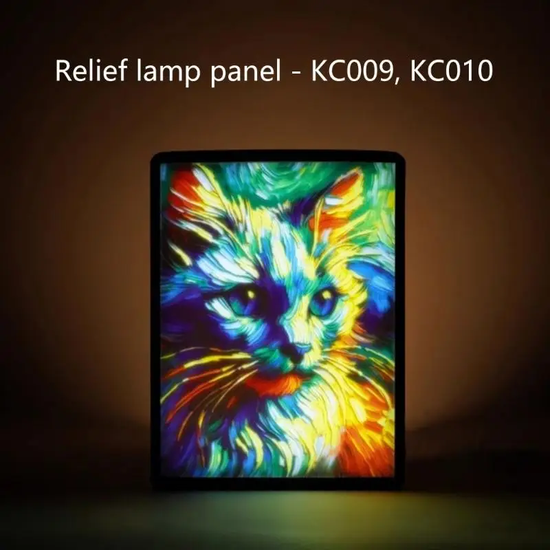 

652F For Lab Lithophane Led Panel CMYK LED Backlight Board CMYK Lithophane Bundle 3D Print Lithophane Photo Accessories