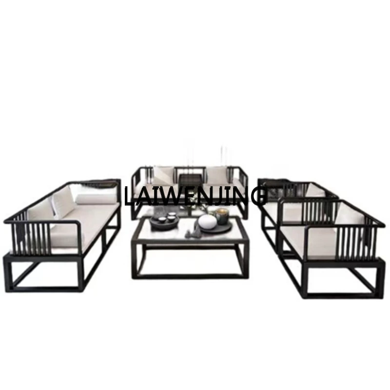 

MJY office sofa coffee table combination receives visitors to negotiate three-person wrought iron sofa