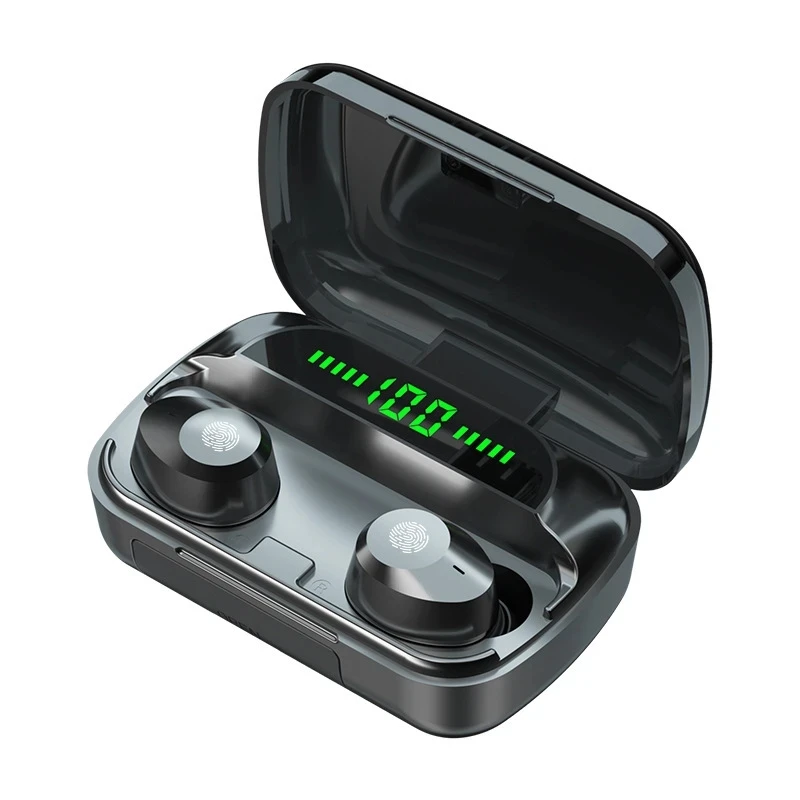 M5 TWS Wireless Headphones Earphones Bluetooth-5.1 Stereo Sport Waterproof Earbuds Headsets With Microphone 2000mAh Charging Box