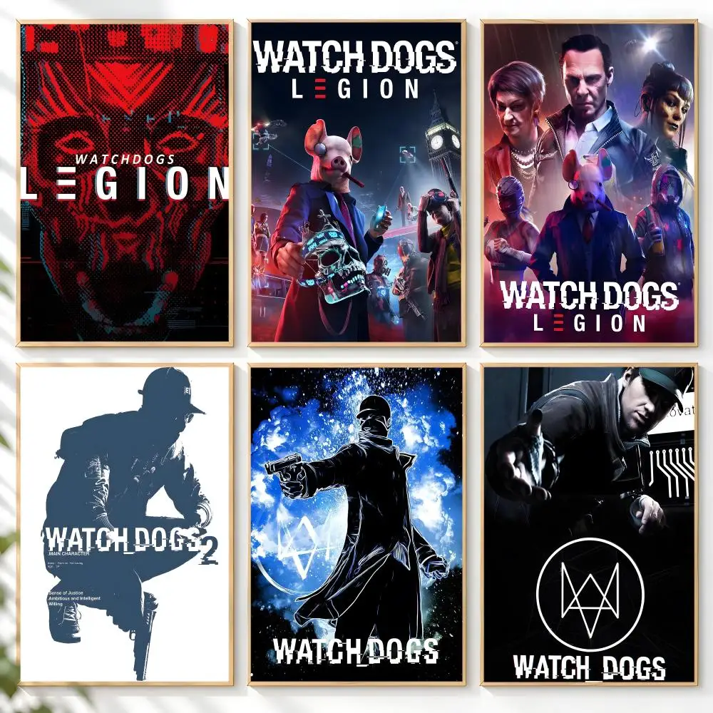 Watch Dogs 2 Poster Home Artwork For Living Room Bedroom Office Dorm Apartment Gift