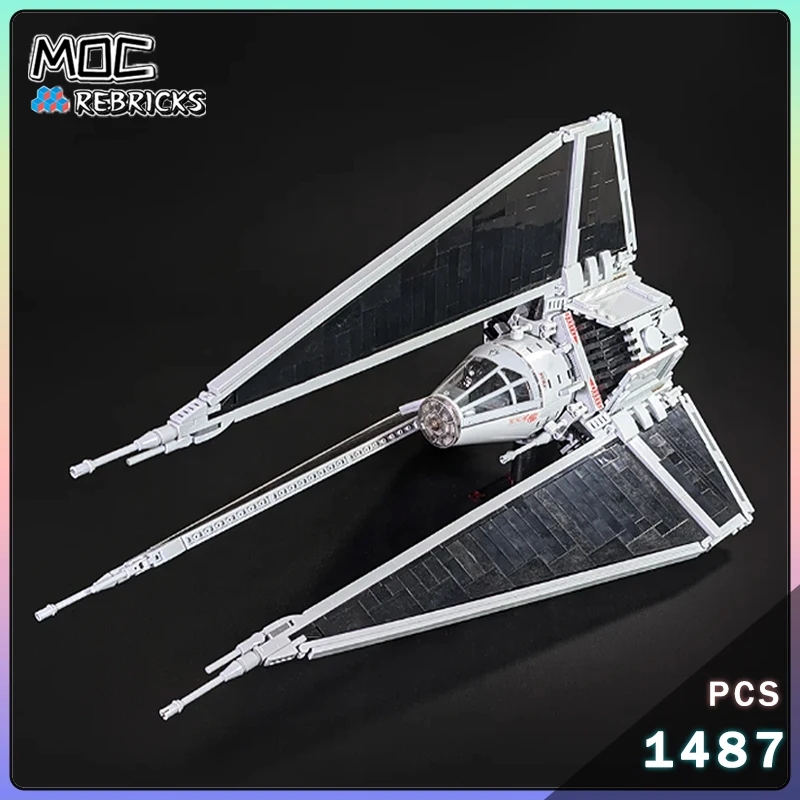 

Космическая серия MOC TIE Phantom Hyper Fighters, строительный блок, сборная модель, сделай сам, оригинальные кирпичи, игрушки-головоломки, рождественские подарки