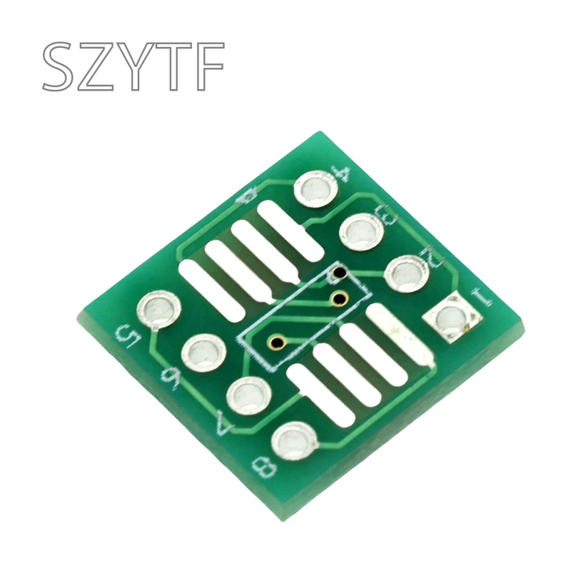 50pcs/bag Adapter plate SOP8 SSOP8 TSSOP8 SMD to DIP  0.65 / 1.27mm pitch
