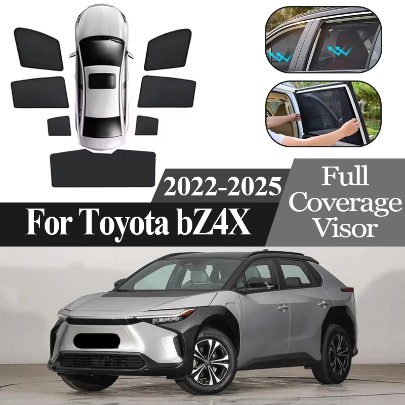 

Auto Parts For Toyota bZ4X 2022 2023 2024 2025 Anti-UV Car Magnetic Mesh Sunshade Coverage Sunshade Sunscreen Privacy Protection