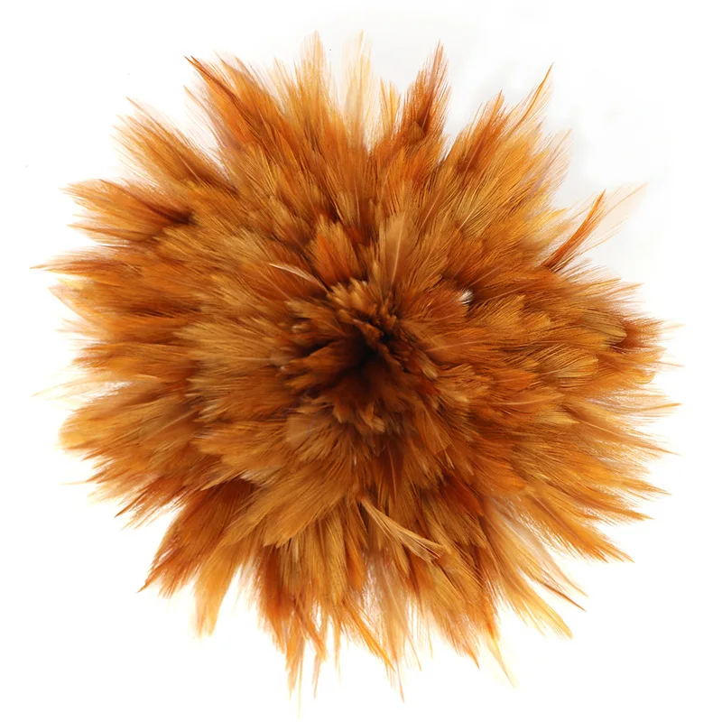 ขนไก่ธรรมชาติแบบม้วน ขนาด 12-15 ซม. สำหรับงานฝีมือ DIY ตกแต่งบ้าน ทำพู่ห้อยเย็บผ้า