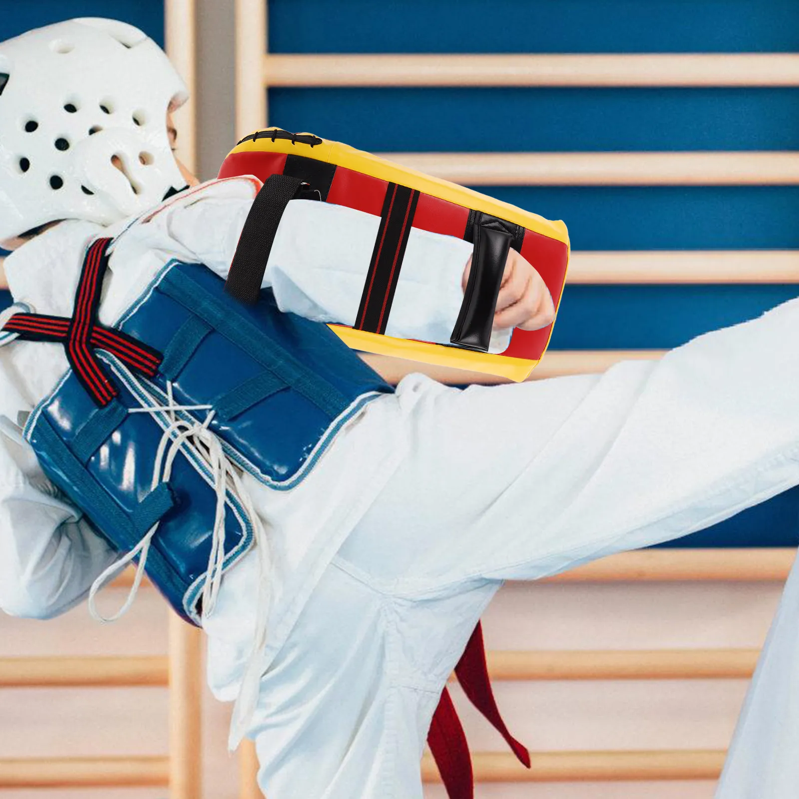 Taekwondo Double Flying Blocking Target Foot Hand Pads Karate Boxing Training Equipment Sparring Gear Kids Adults