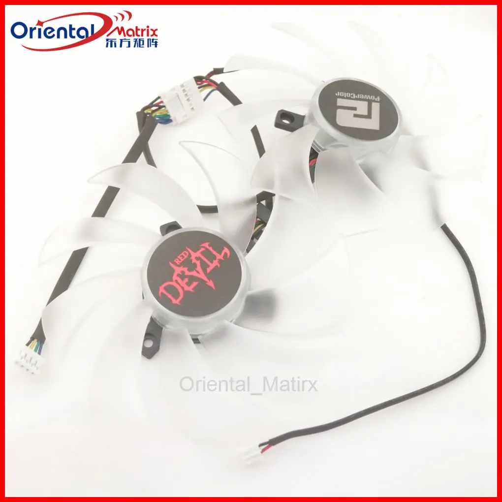 FD10015H12D 12V 0.55A 95mm For POWERCOLOR RX6600 6600XT 6650XT RX7600 7600XT 7650 HellhounGPU Graphics Card Cooling Fan