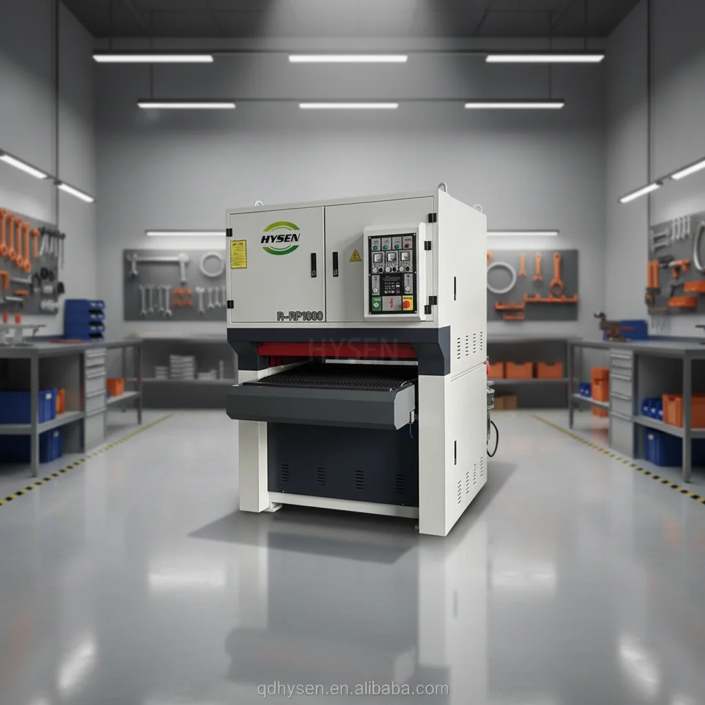 R-RP1000 Industrial Sanding Machine for Solid Wood/Plywood Automatic Combination Sander Supplier for Furniture Factory