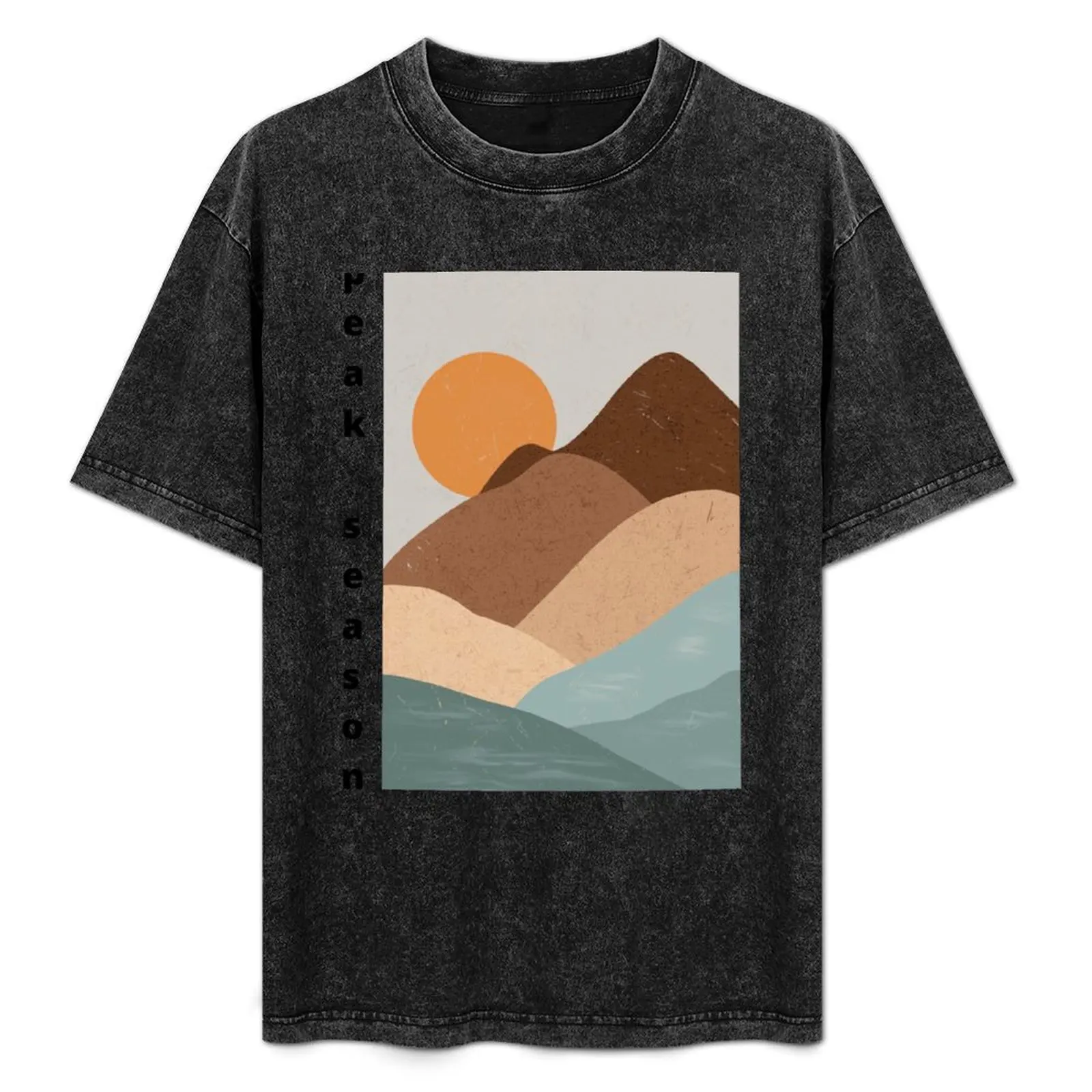 

Peak season for outdoor fun T-Shirt Plus Size Basic Short Sleeve Top