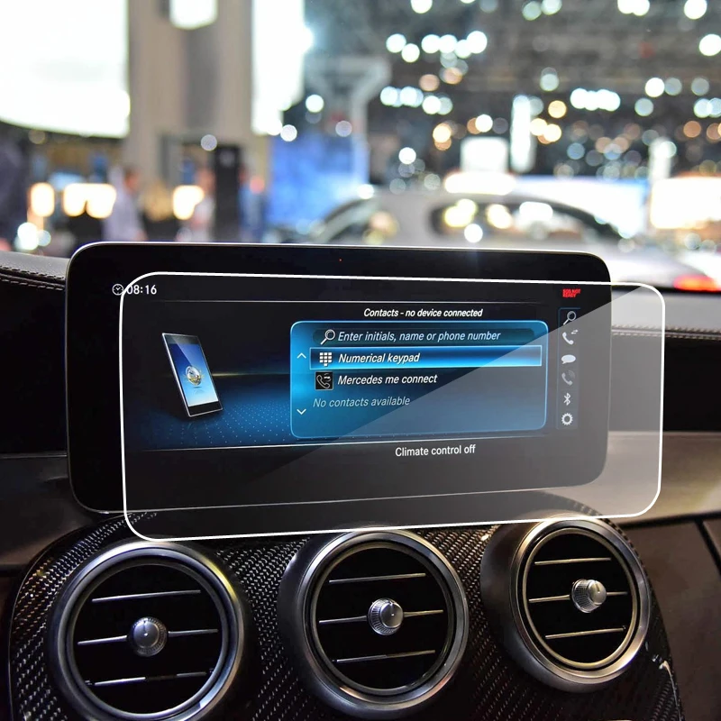 Car Navigation Tempered glass film For Mercedes Benz C-class W205 W204 C180 C200 C260 2019 2020 year
