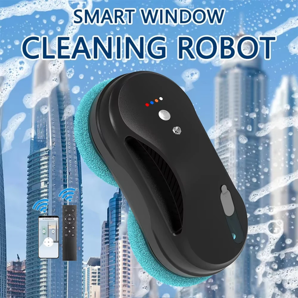 Purerobo W-R3S Window Cleaning Robot APP Smart Control Automatic Water Spray Glass Clean High Suction Power Vacuum Cleaner Robot