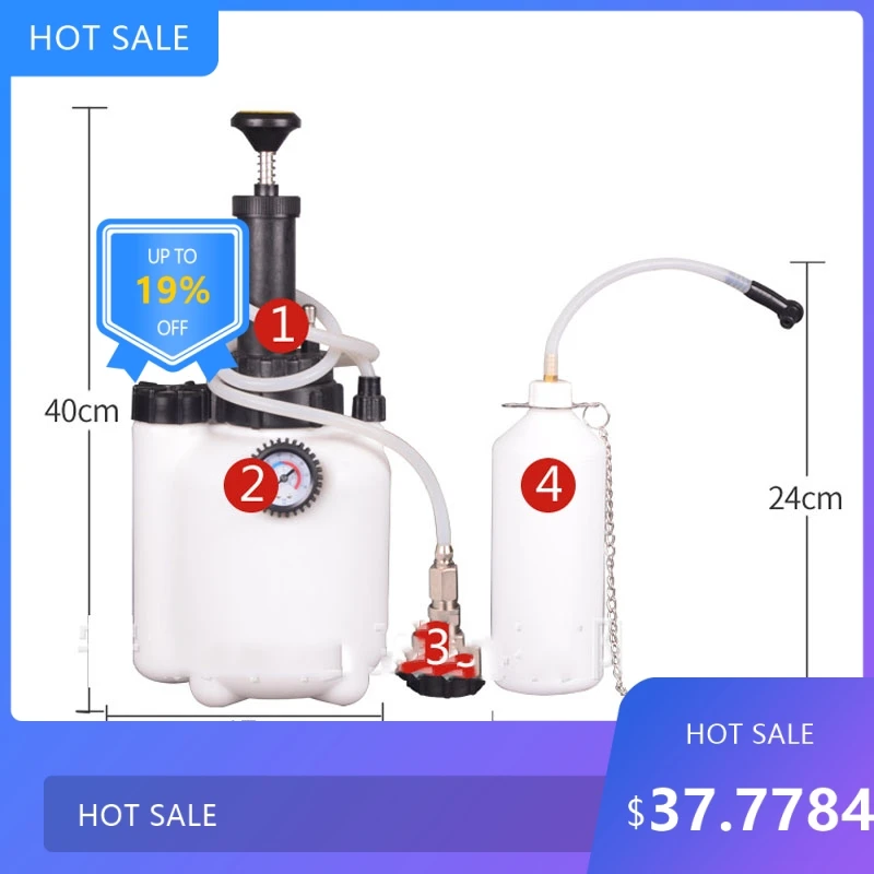 

725Useful Manual Brake Bleeder Brake Bleed Pressure Brake Bleeder Kit Brake System Bleeder