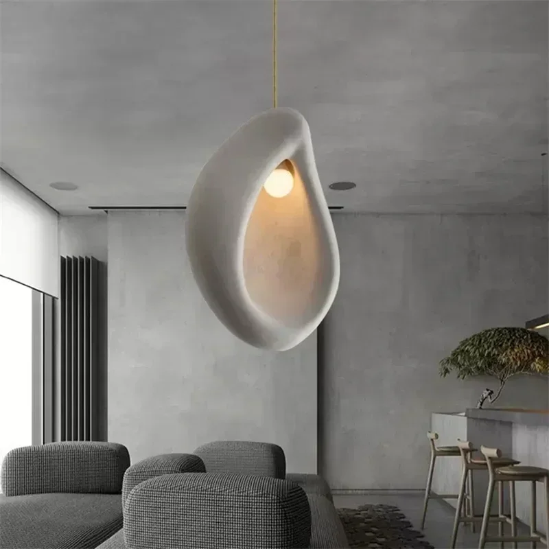 nordic alto polimero orelha design led luzes pingente para sala de jantar villa balcao barra decoracao casa pendurado luminarias simples 01