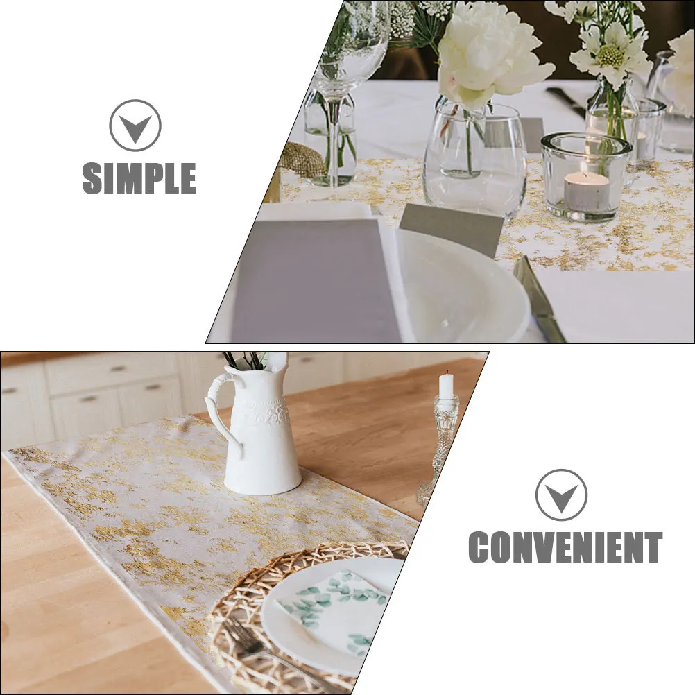 

1 Roll Gold Mesh Table Runner Elegant Wedding Party Birthday Festival Table Decor Holiday Centerpiece Decoration