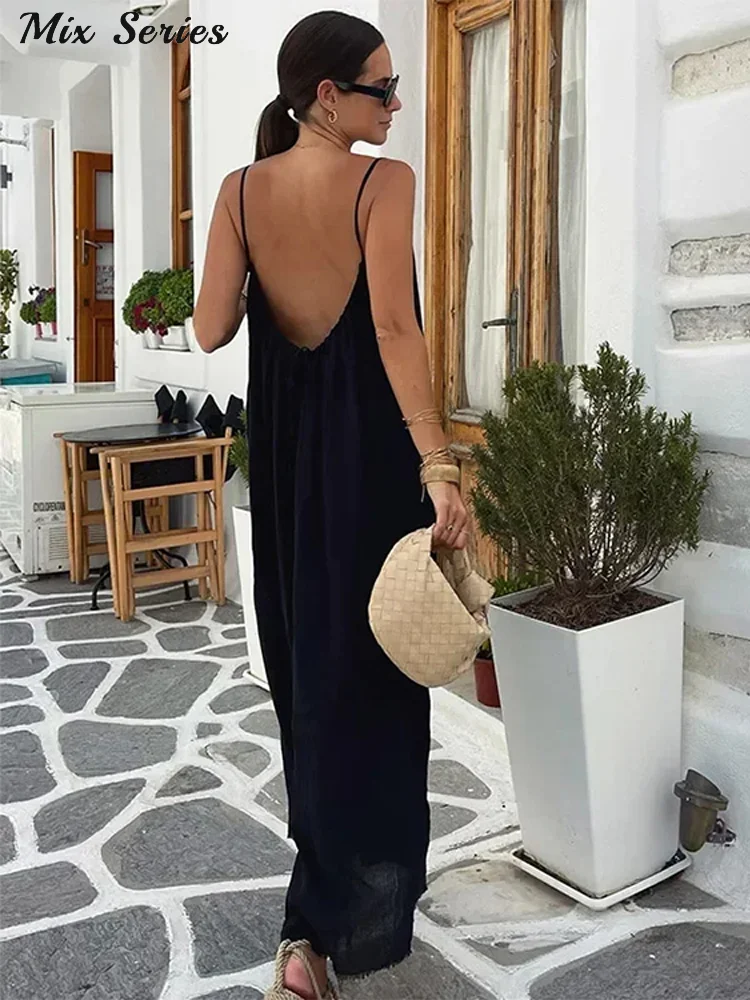 strapless open back dress Maxi White open back Dress Nyra – OutDazl main image 0