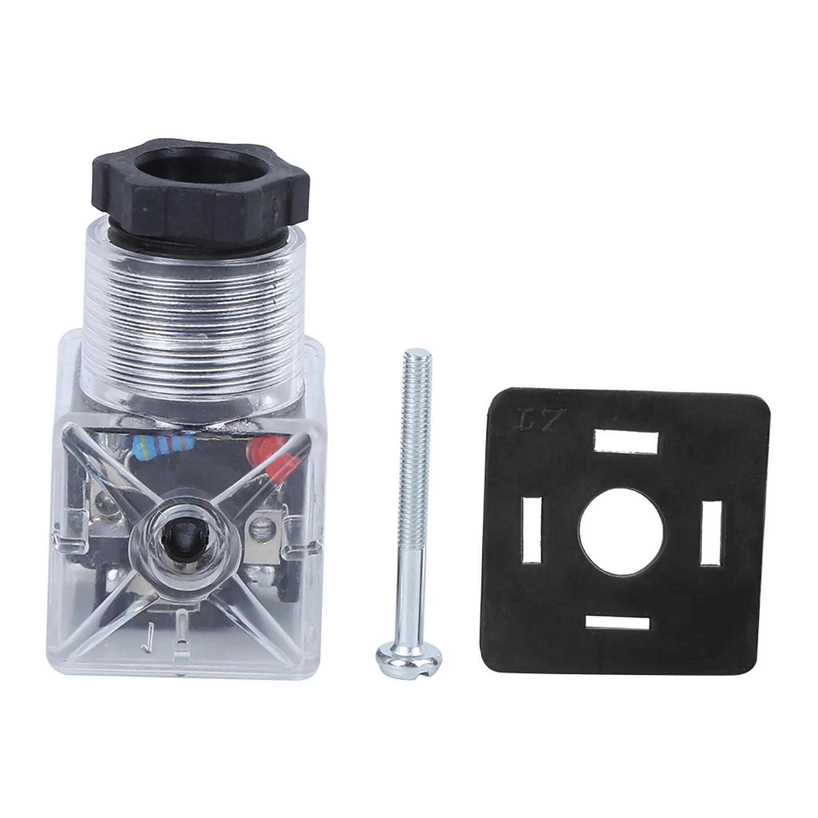 Solenoid Valve Solenoid Coil Plug Hydraulic Valve Transparent Voltage  Accessories DC24 Solenoid Valve Accessories