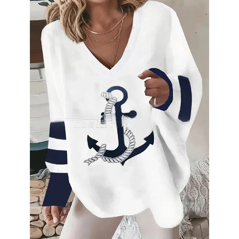 

New women's round-neck double-layer hem knit pullover, fashionable and versatile for layering