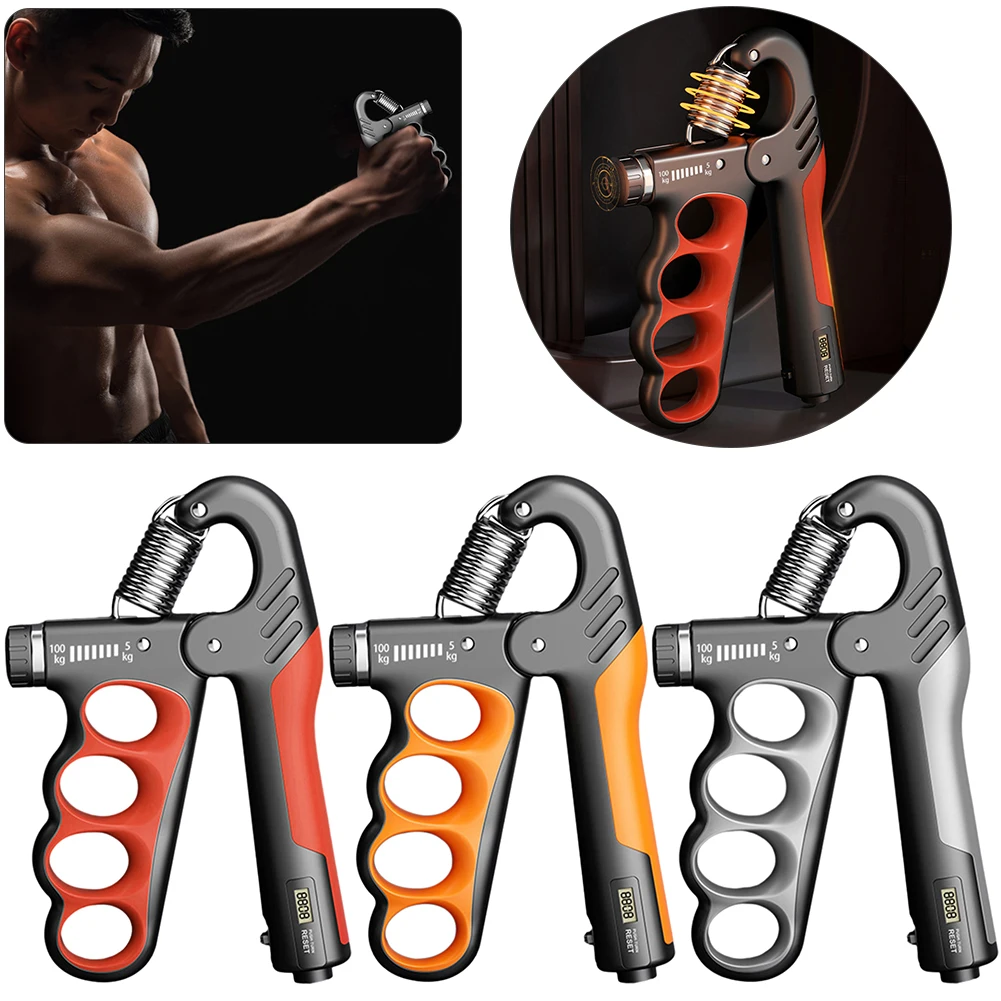 5-100 KG Grip Strength Trainer Fitness Gym Training Hand Gripper Stress Relief Hand Grip Strengthener Hand Gripper