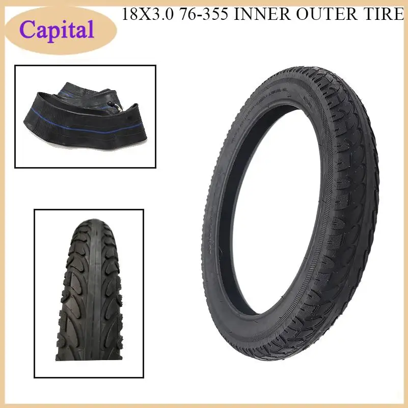 18x3.0 76-355 tyre inner tube fits for Electric vehicle electric tricycle 18*3.0 Off-road tire monowheel 18 inch tyre
