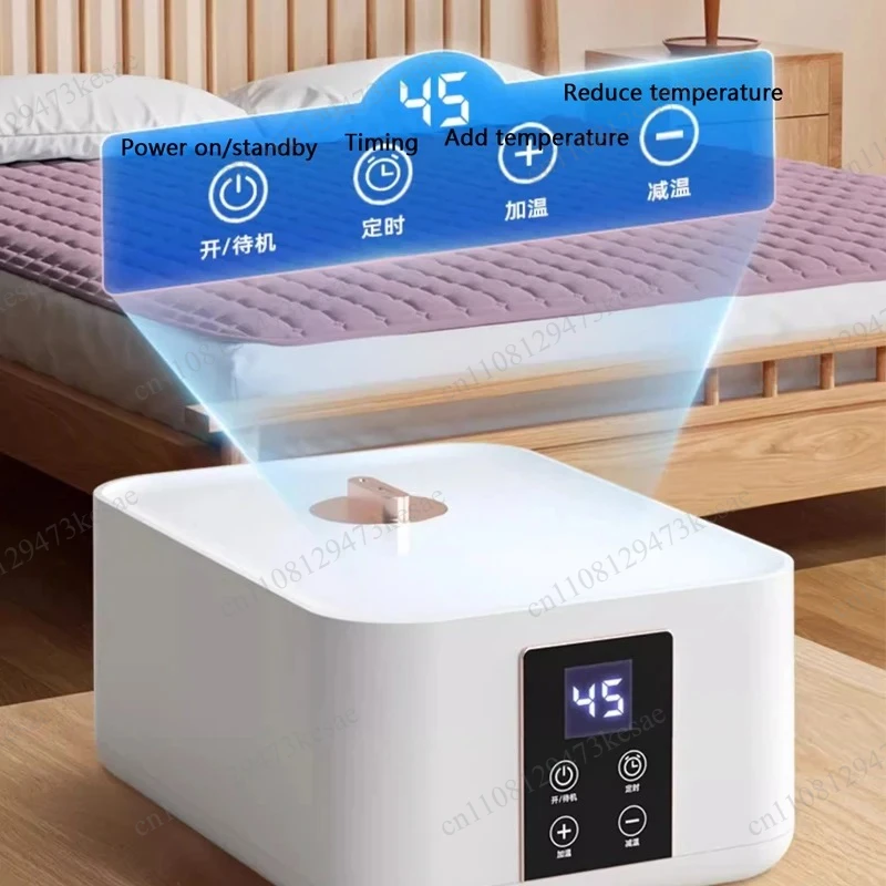 Water Heating Blanket Electric Mattress Pad 20-60℃ Constant Temp Polyester Cotton Quilt 12H Timer