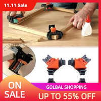 4Pcs 90 Degree Angle Clamps Woodworking Corner Clip, Photo Frame Clamp Tool, Adjustable Installer Hand Tools