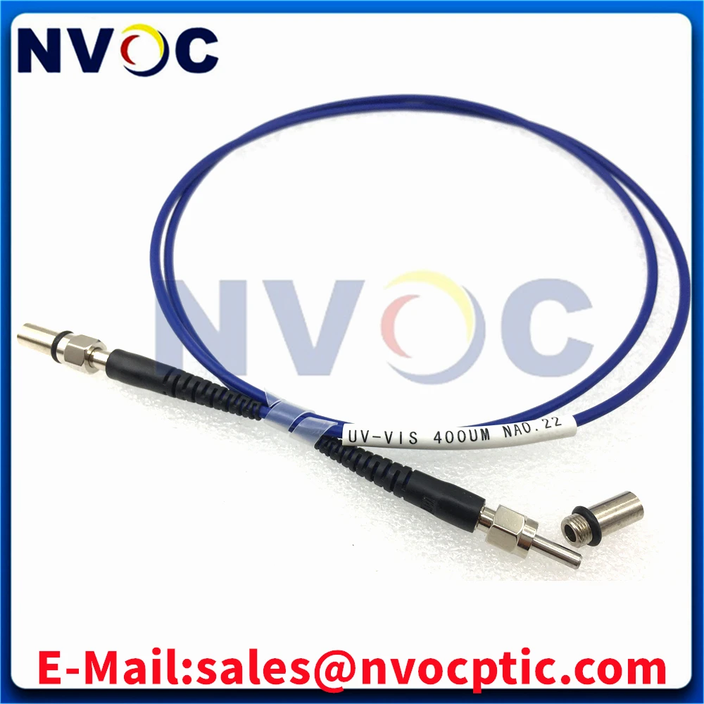 UV-VIS SMA905-SMA 400um 600um Silica Metal hexagon and round Ferrule MM SX  Quartz 3.0mm Armored Fiber Optic Patch Cord Cable